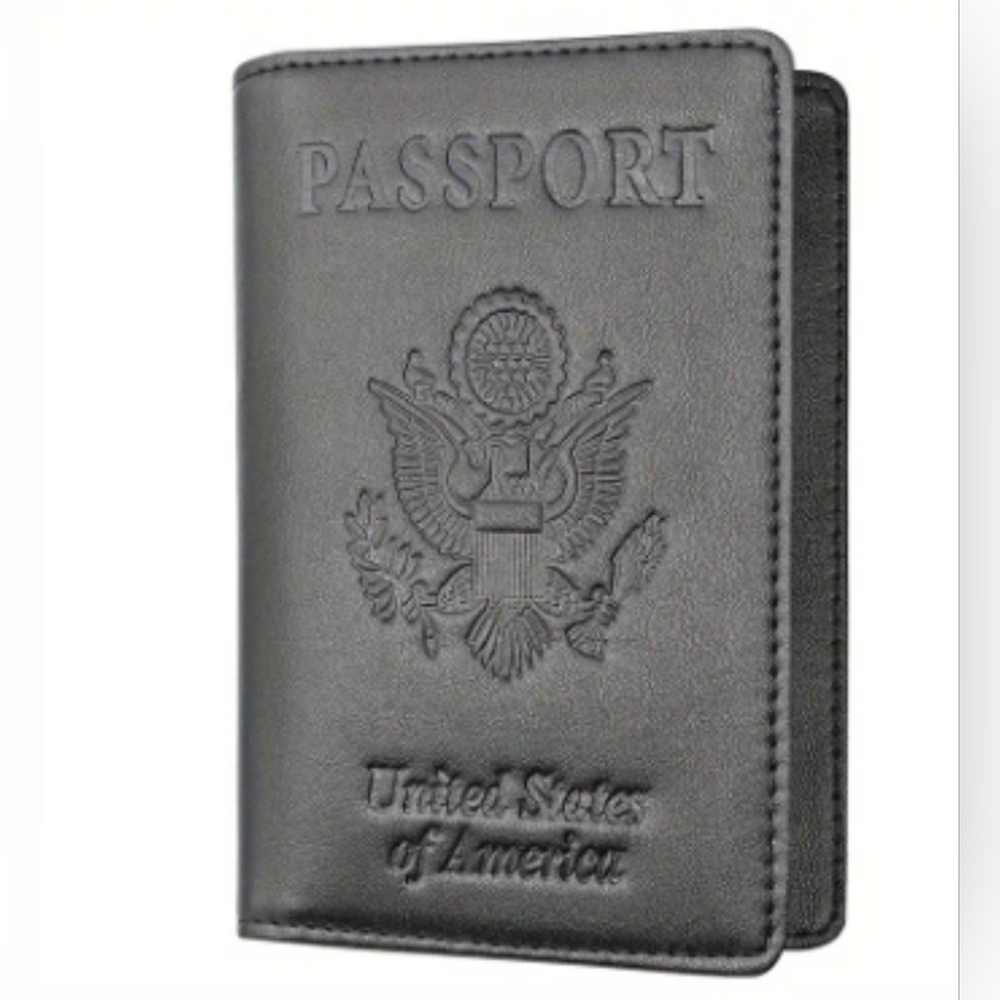 Passport Holder For Men/Women US RFID Anti Theft Passport Holder PU Leather
